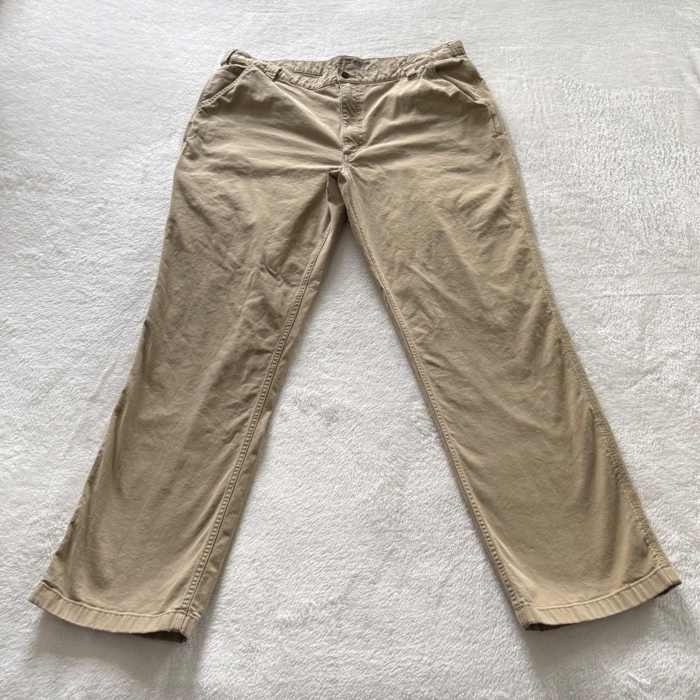 Carhartt Rugged Flex Work Pants Khaki Relaxed Fit 42x34 Canvas - Picture 3 of 11